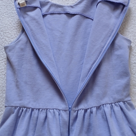 J. Crew Periwinkle Blue Sleeveless Knee Length Dress with Pockets Womens Small - Picture 11 of 12